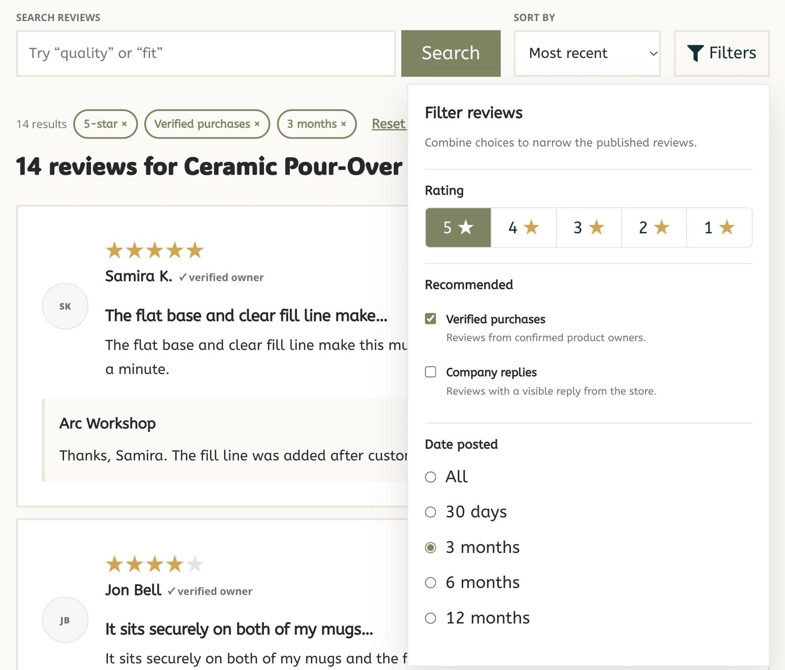 Advanced Reviews